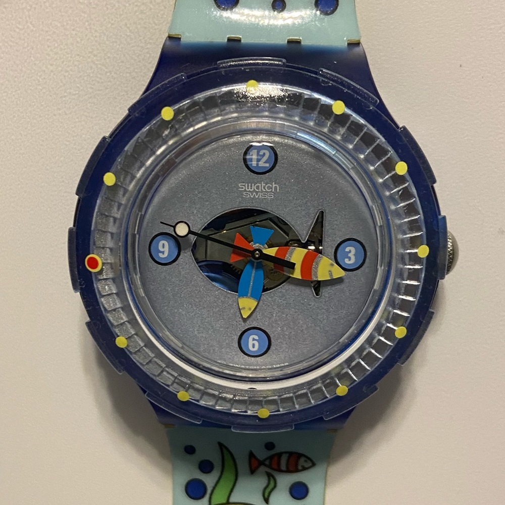 Swatch scuba fish watch